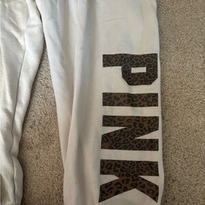 Leopard print PINK sweatpants